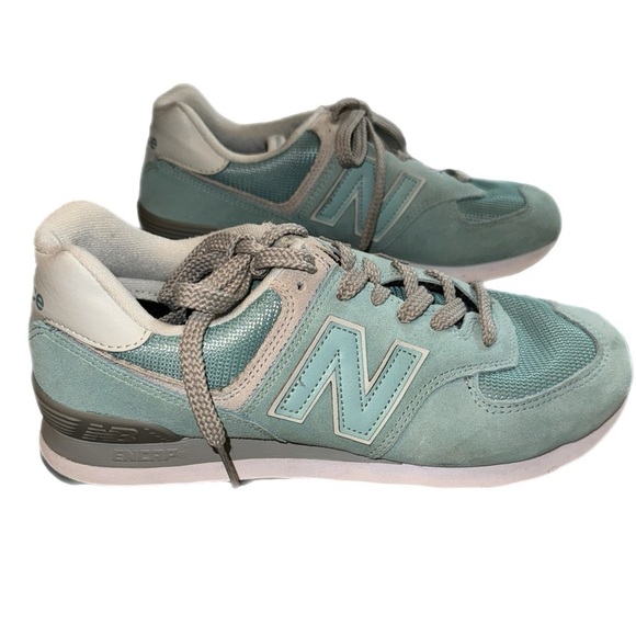 New Balance 574 Blue Running Shoes Size 7.5